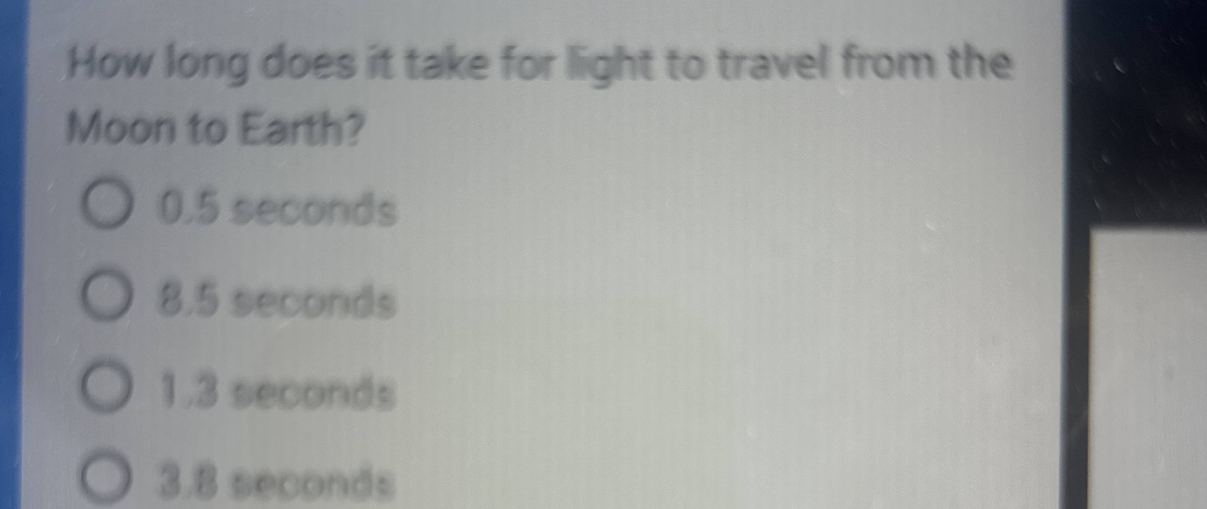 Solved How long does it take for light to travel from the