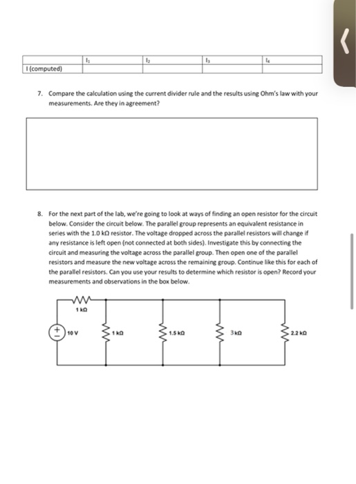 Solved Procedure: 1. Obtain the resistors listed in the | Chegg.com