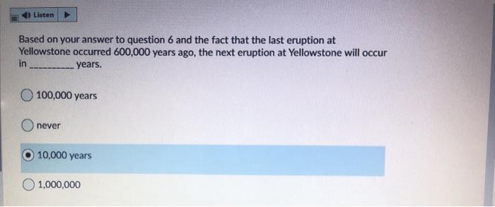 Solved Listen Based on your answer to question 6 and the  Chegg.com