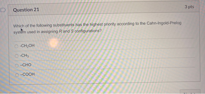 solved-3-pts-question-21-which-of-the-following-substituents-chegg