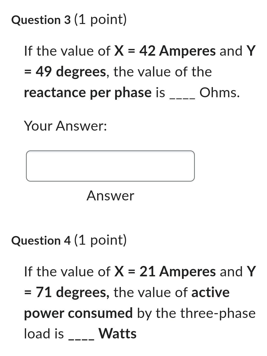 Solved Three Phase Balanced Star Connected Load When Chegg Com