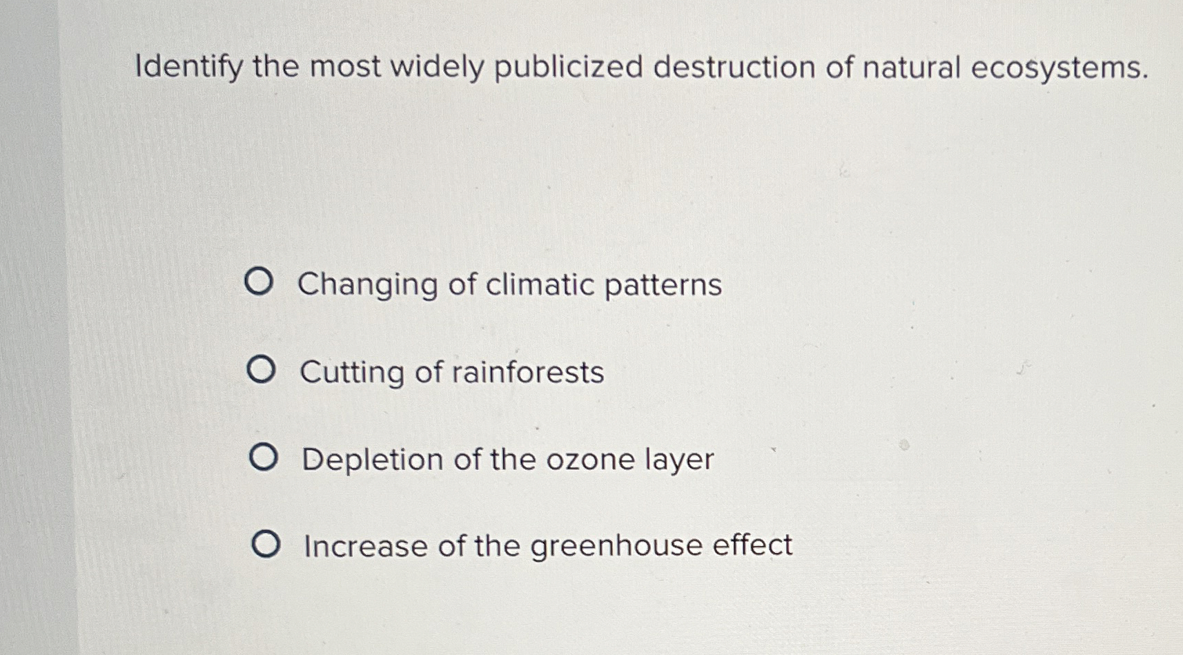 Solved Identify the most widely publicized destruction of | Chegg.com