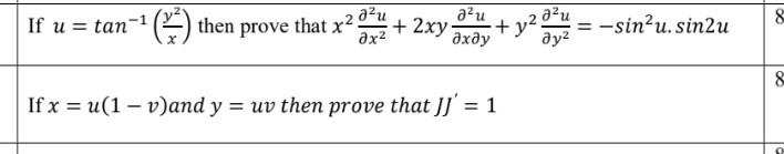 Solved Aều 2xy Axay If U Tan 1 Then Prove That X2 3 U Chegg Com