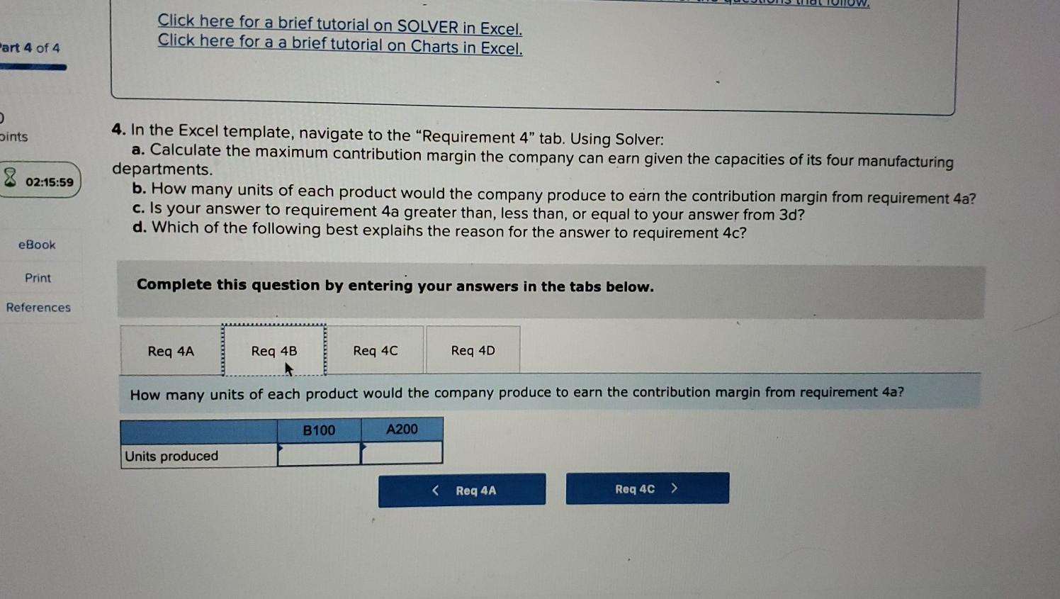 Solved Part 4 of 4 Required information (The following | Chegg.com