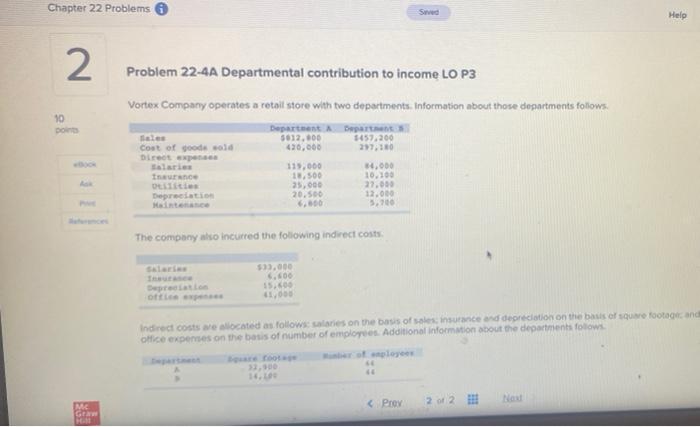 Solved Chapter 22 Problems Swed Help 2 Problem 22-4A | Chegg.com