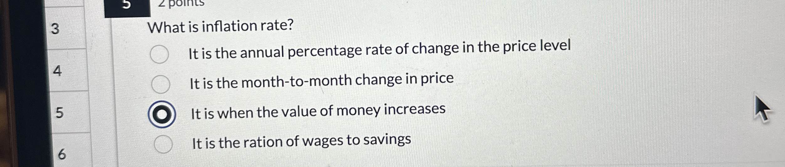 Solved 3What is inflation rate?It is the annual percentage | Chegg.com