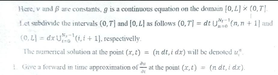 Solved This question is in the course Numerical Methods for | Chegg.com