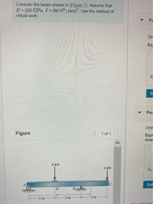 Solved Consider the beam shown in (Figure 1). Assume that E | Chegg.com