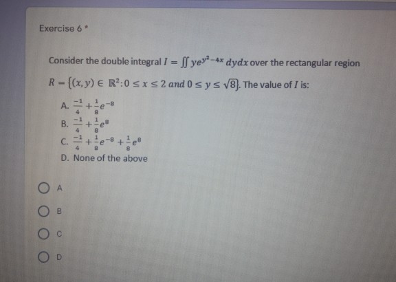 Exercise 1 Lim X 3 2 1 3 4 X2 2xy Is A B Chegg Com