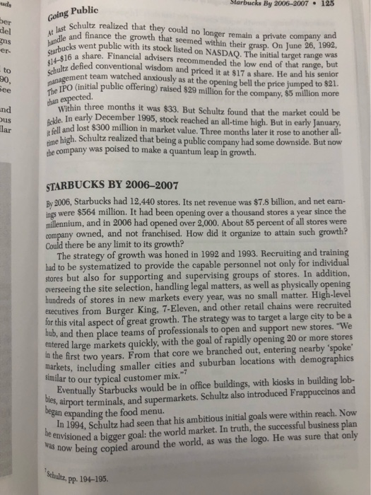 Solved Starbucks—A Paragon of Growth and Employee Benefits