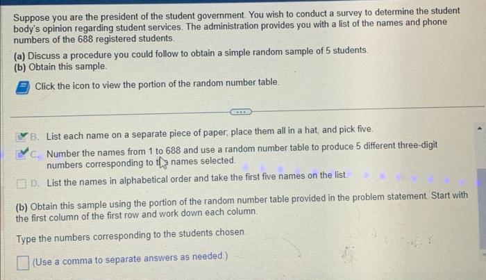 Solved Suppose you are the president of the student | Chegg.com