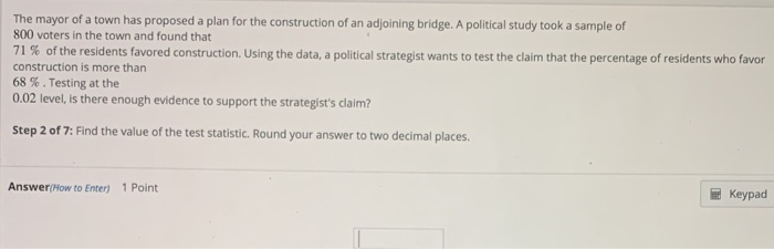 Solved The mayor of a town has proposed a plan for the | Chegg.com