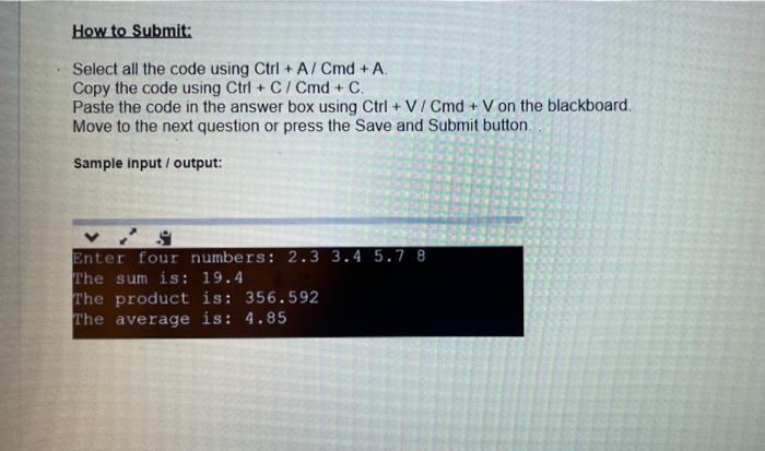 Solved Write a C++ program in main.cpp that inputs four | Chegg.com