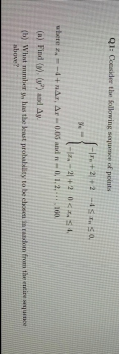 Solved Q1: Consider the following sequence of points -- | Chegg.com