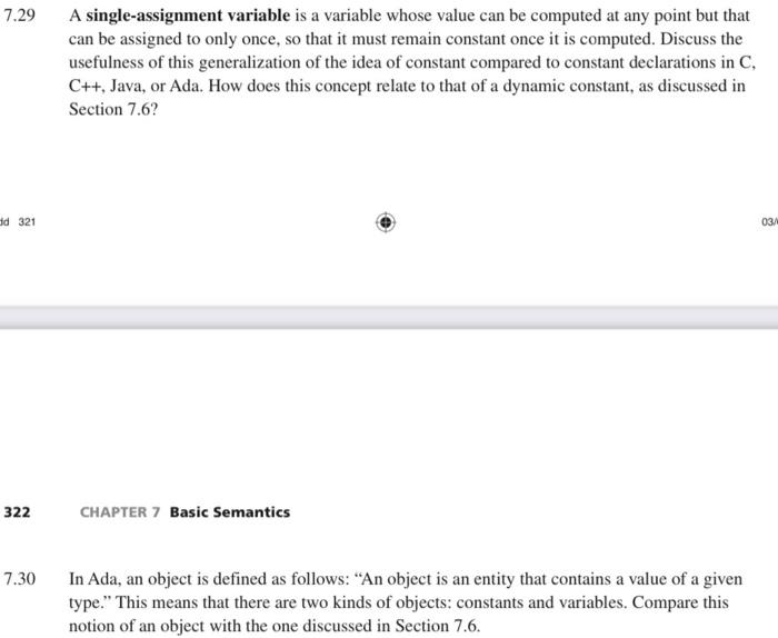 single assignment for variables