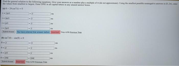 Solved Find the general solution to the following equations. | Chegg.com