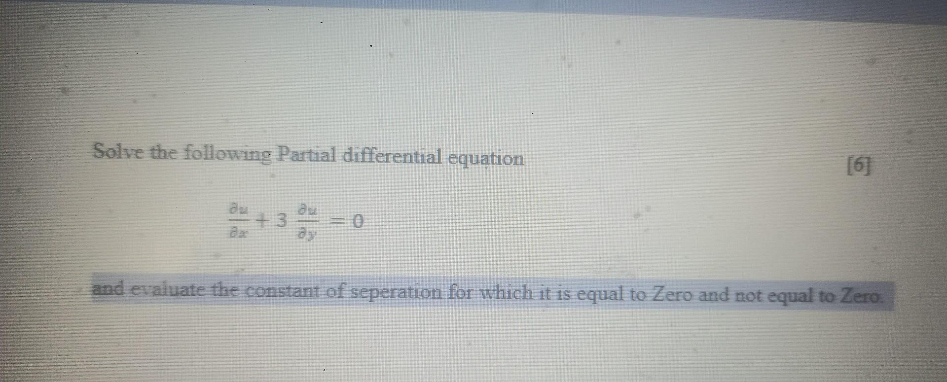 Solved solve the following partial differential | Chegg.com