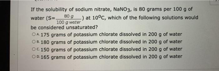Solved Use the provided solubility graph to answer the | Chegg.com