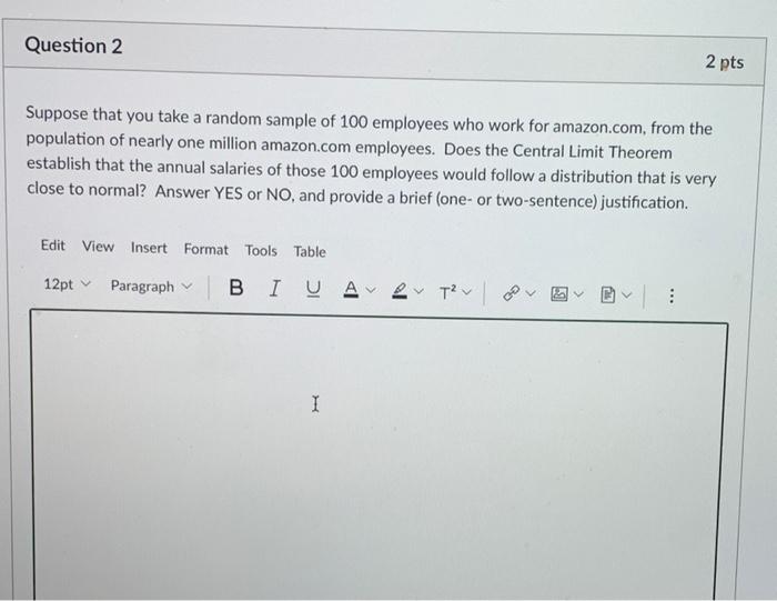 Solved Question 2 2 pts Suppose that you take a random | Chegg.com