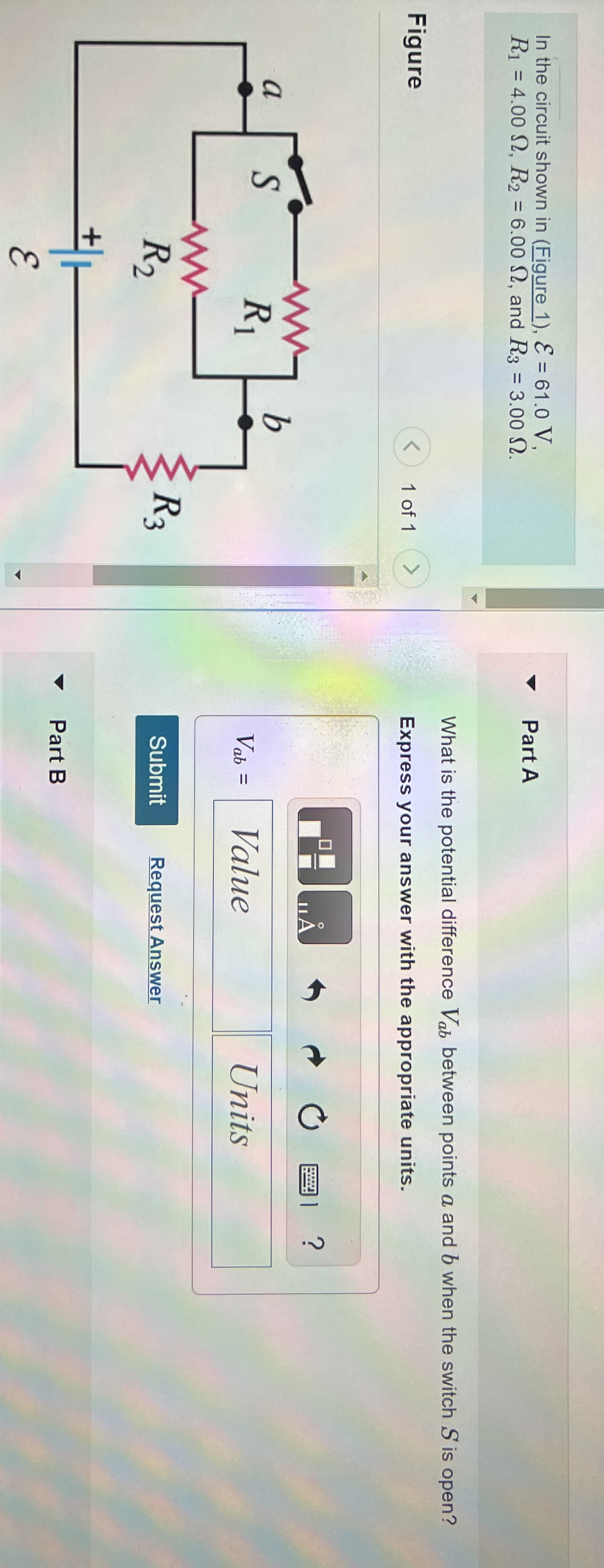 Solved In the circuit shown in (Figure | Chegg.com