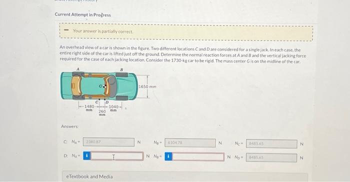 Solved An Overhead View Of A Car Is Shown In The Figure Two Chegg Com