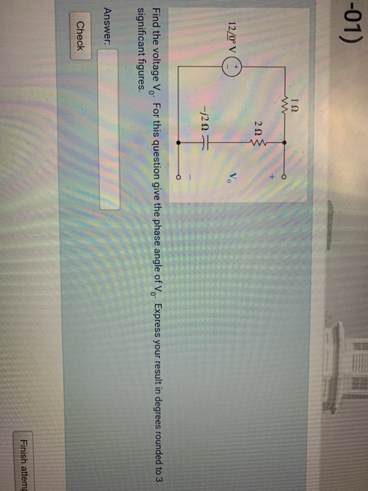 Solved -01) A circuit consists of a current source (5 A at | Chegg.com