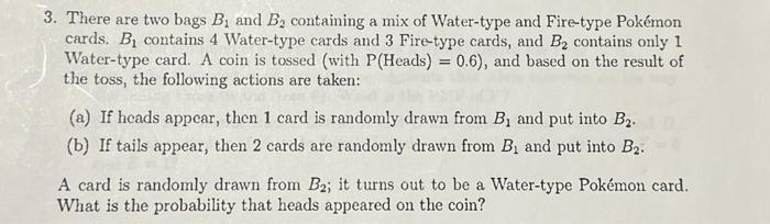 Solved There Are Two Bags B₁ And B₂ Containing A Mix Of | Chegg.com