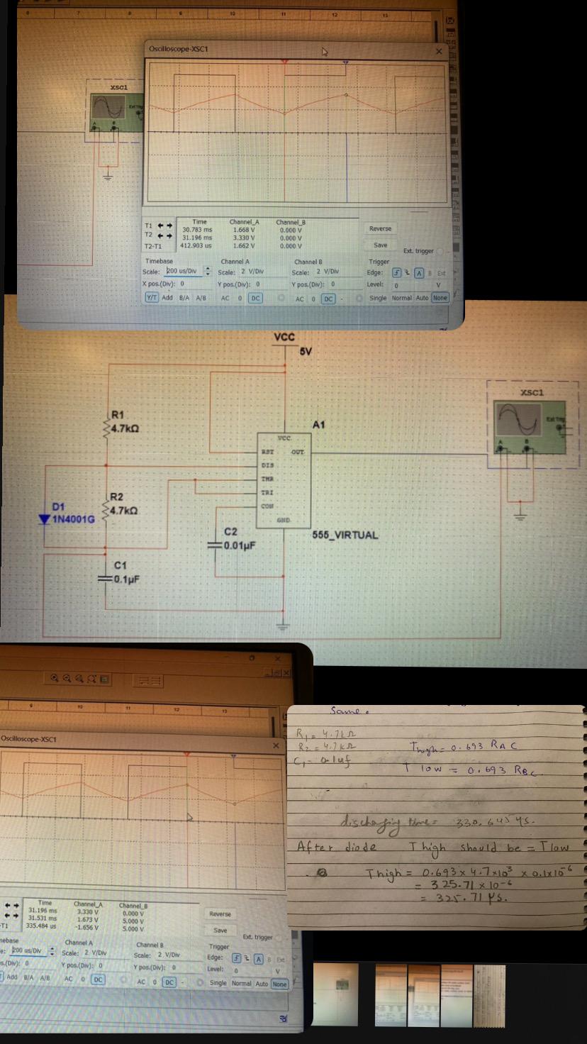 Solved I am trying to design a astable multivibrator circuit | Chegg.com