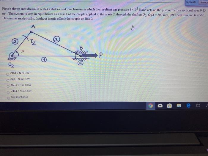 Solved 5 points Save A Figure shows (not drawn in scale) a | Chegg.com