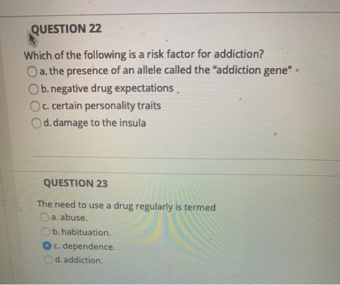 what is drug habituation