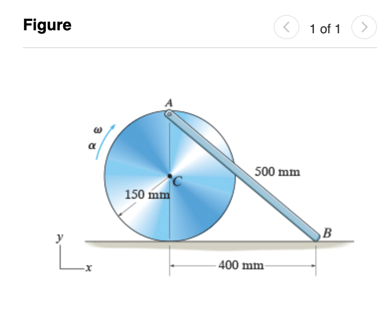 Solved The disk rolls without slipping such that it ﻿has an | Chegg.com