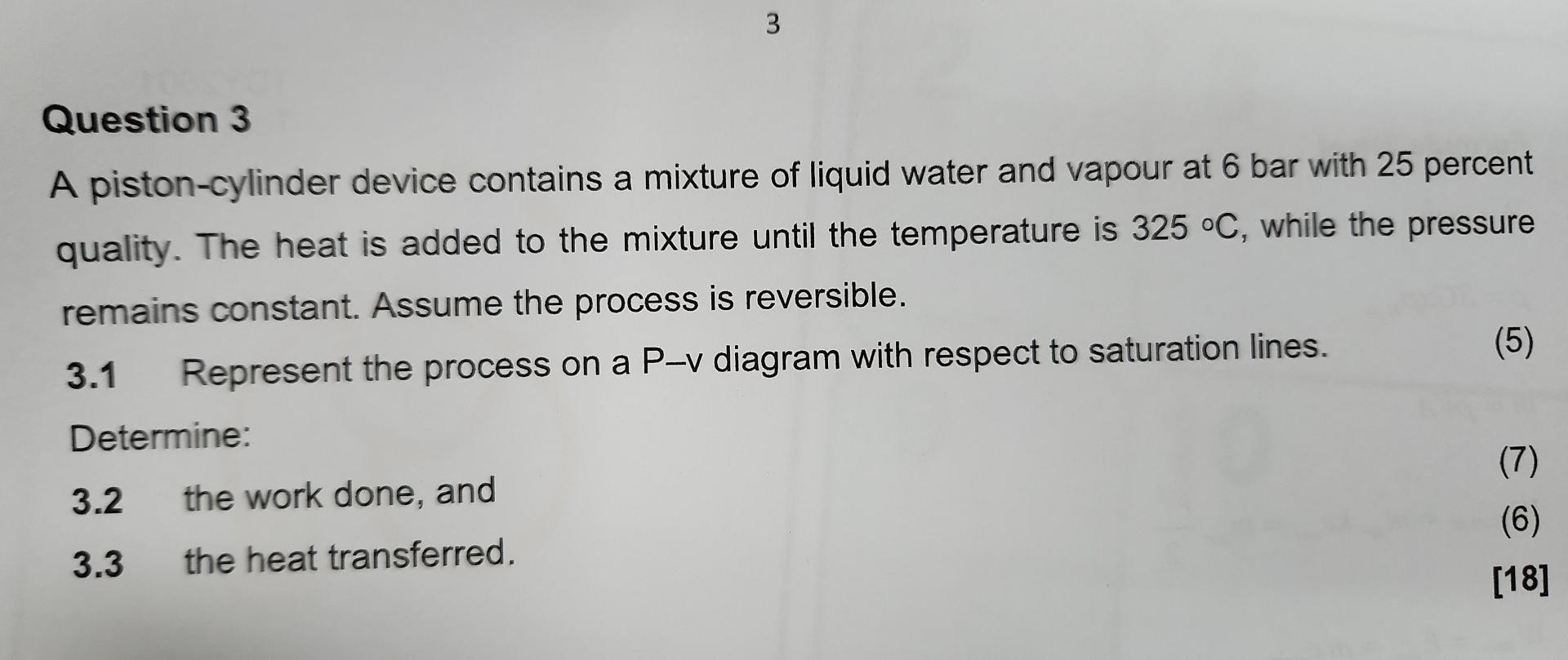 Solved Question 3 A Piston-cylinder Device Contains A | Chegg.com