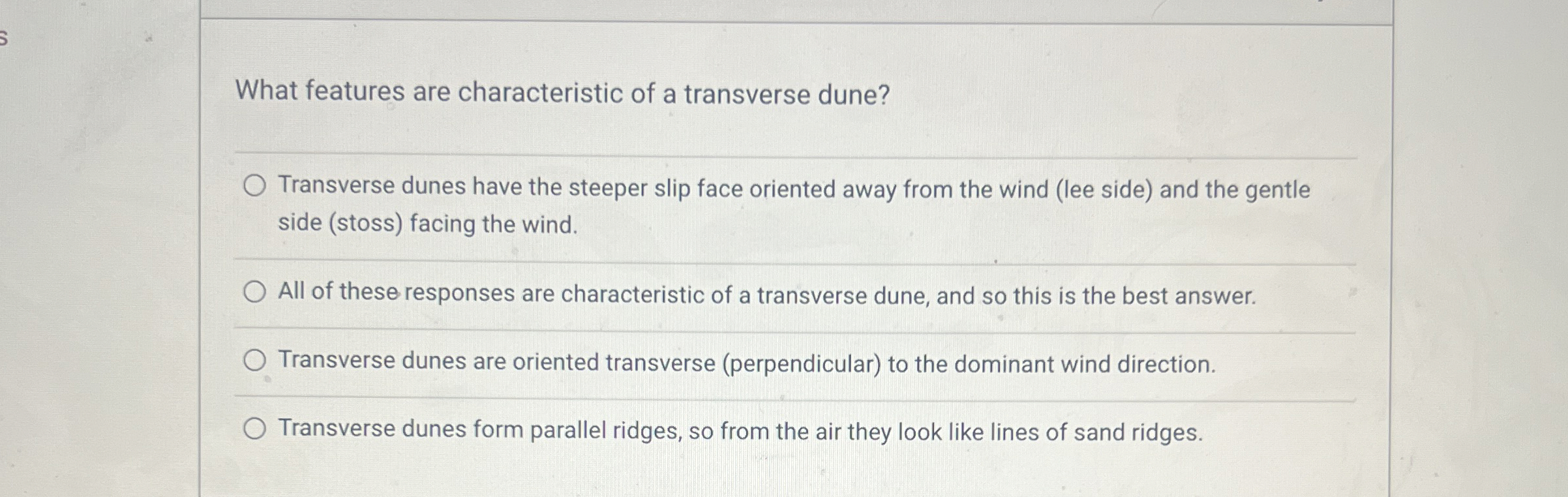 Solved What features are characteristic of a transverse | Chegg.com