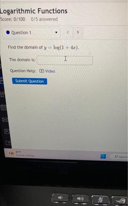 solved-logarithmic-functions-score-0-1000-5-answered-find-chegg