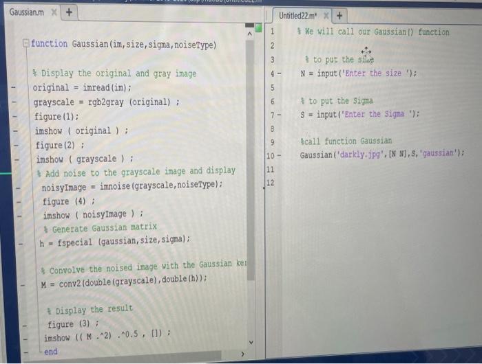 Solved Gaussian.mx + Untitled22m x + We will call our | Chegg.com