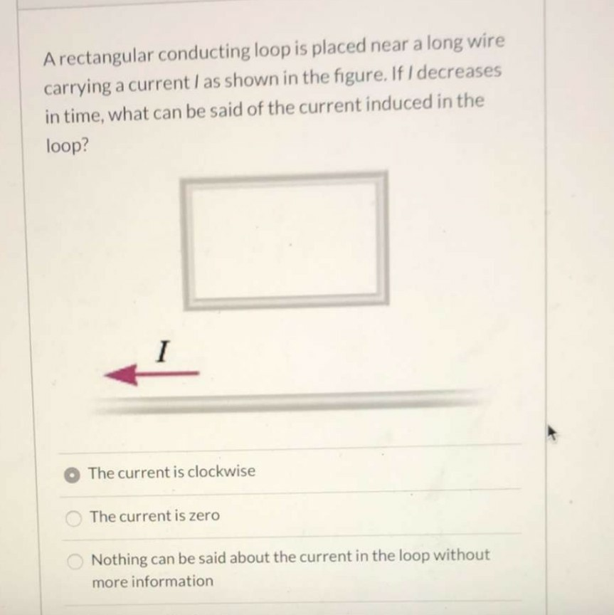 Solved A Rectangular Conducting Loop Is Placed Near A Long | Chegg.com