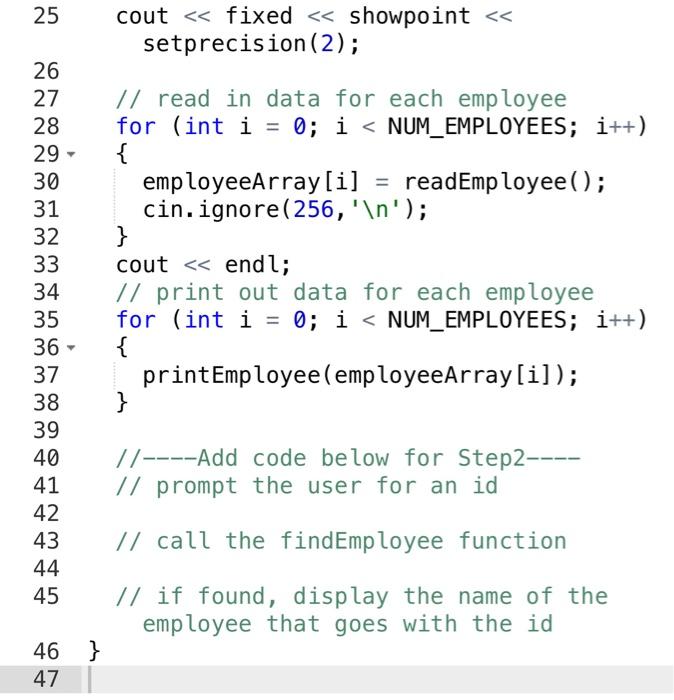 Solved Step 2: • Add this new function prototype to | Chegg.com