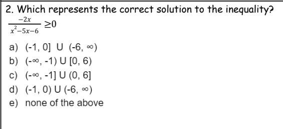 Solved 2 Which Represents The Correct Solution To The Chegg Solved 2 Which Represents The Correct Solution To The Chegg