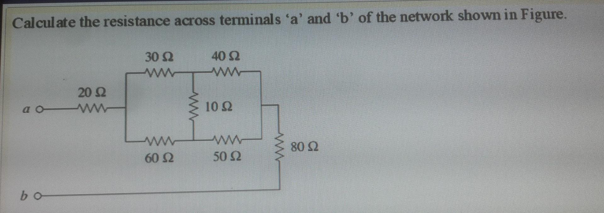 Solved Calculate The Resistance Across Terminals ‘a' And 'b' | Chegg.com