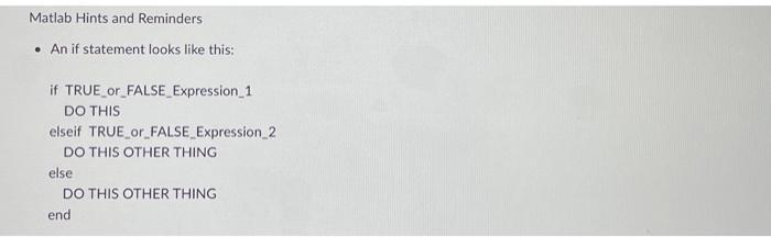 Solved Create a MATLAB function that will determine the | Chegg.com