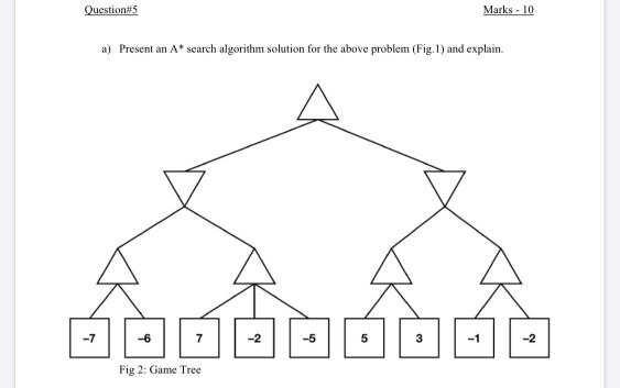 Questions Marks - 10 a) Present an A* search | Chegg.com