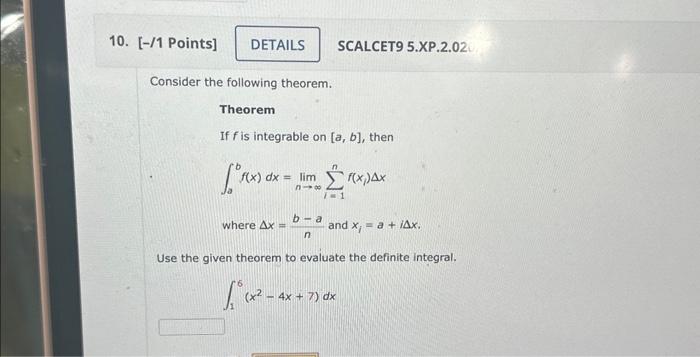 Solved Consider The Following Theorem. Theorem If F Is | Chegg.com