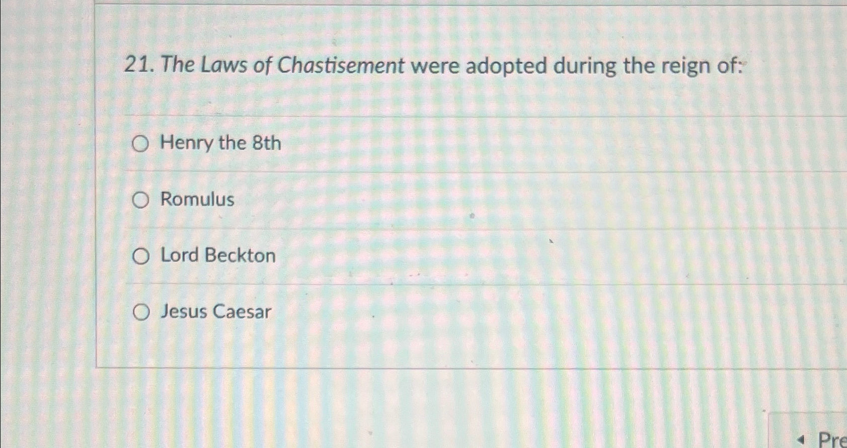 Solved The Laws of Chastisement were adopted during the | Chegg.com