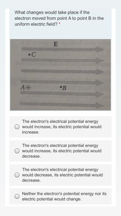 Solved What changes would take place if the electron moved | Chegg.com