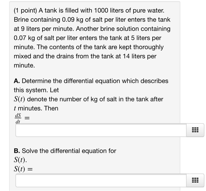 Liter per clearance kg