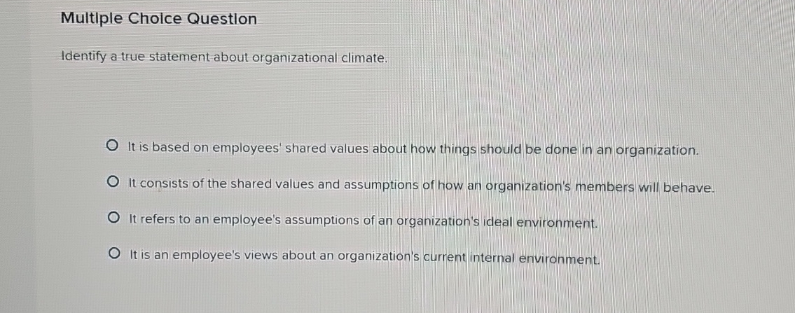 Solved Multiple Cholce QuestionIdentify a true | Chegg.com