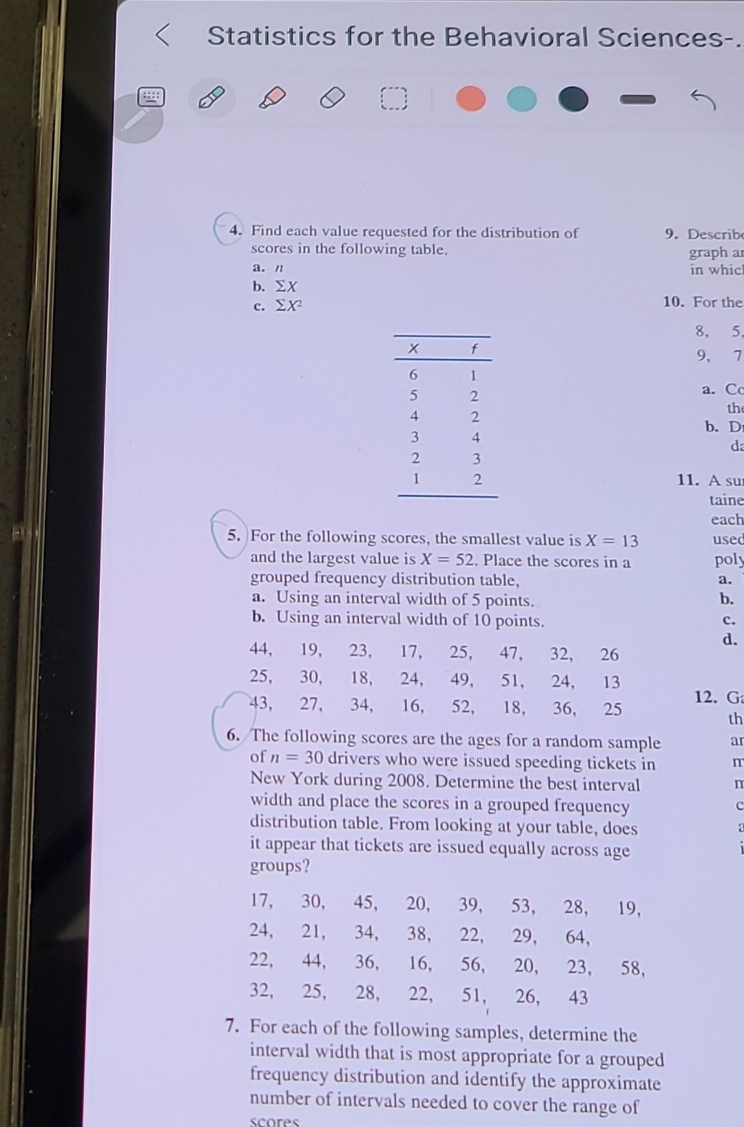 Solved Statistics for the Behavioral Sciences-. 4. Find each | Chegg.com