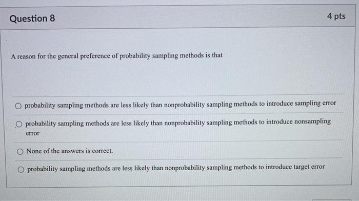 Solved > Question 6 4 pts If a hypothesis is rejected at the | Chegg.com