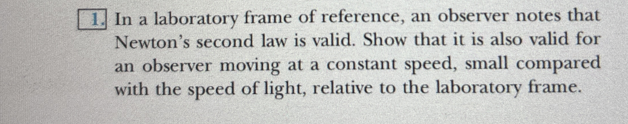 In a laboratory frame of reference, an observer notes | Chegg.com