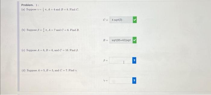 Solved Please help! I need parts C and D, answers need to be | Chegg.com